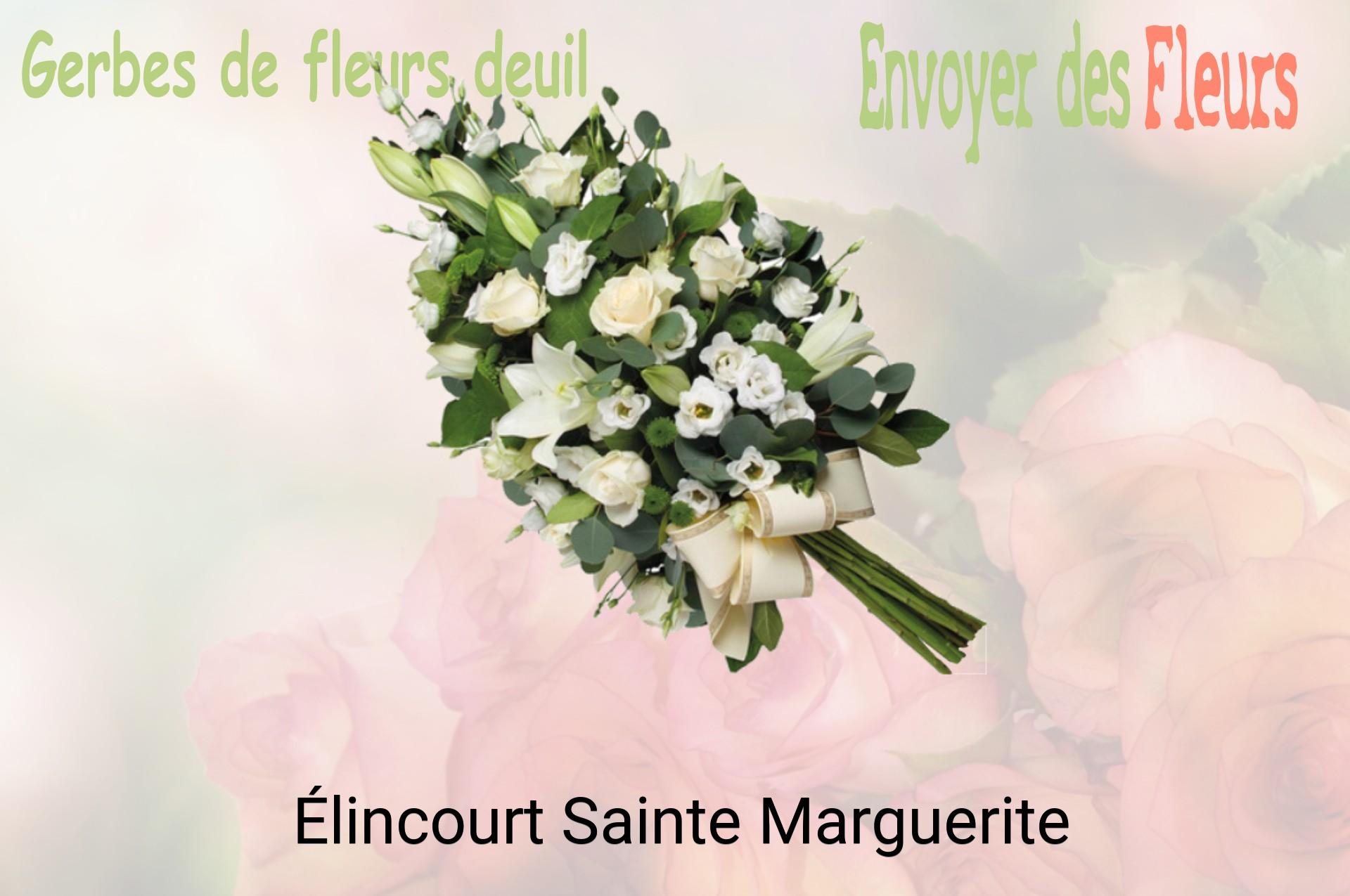 Gerbe de fleurs de deuil livrée à Élincourt-Sainte-Marguerite